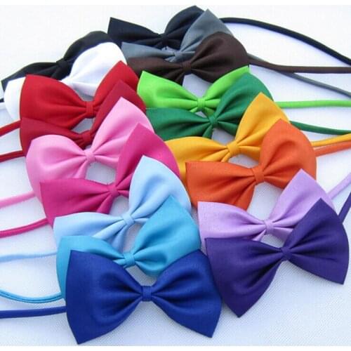 50pcs/lot Adjustable Dog Cat bow tie neck tie puppy bows different colors assorted pet dog bow tie collar accessories