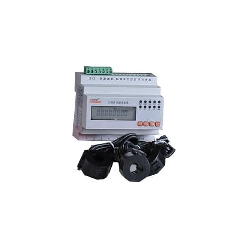 Acrel ADL3000-CT Three Phase DIN Rail Mounting Energy Meter LCD Display Voltage Power Factor Current Active Reactive Power