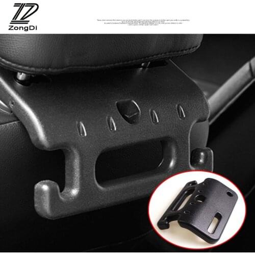 ZD 1Pc Car Back Seat Hooks Holder Foldable safety handrail for Citroen c4 Nissan qashqai Toyota corolla Ford focus 2 accessories