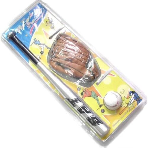 24 Inch Aluminium Alloy Baseball Bat 9# Hand-Stitched Exercise Baseball 10.5 Inch PVC Left Hand Baseball Glove For Children