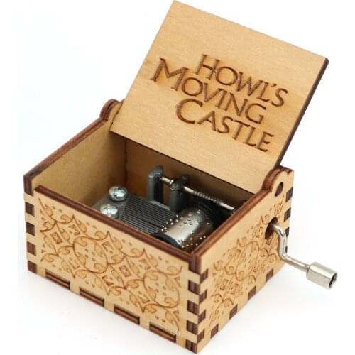 Home Decoration Antique Carved Music Box Wooden Music Box New Year Gift Birthday Gift Christmas Gift