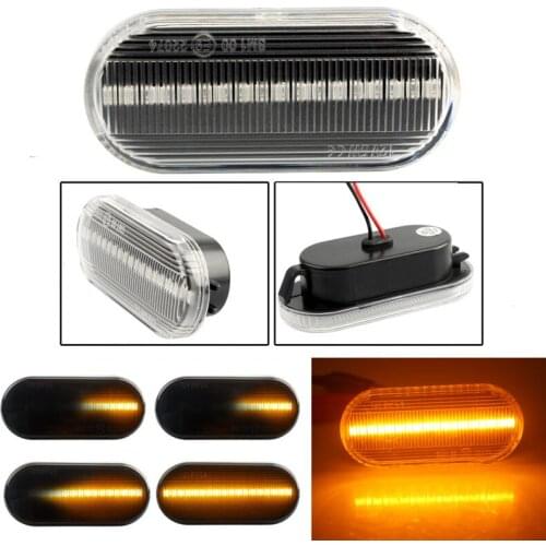 For VW Golf 3 4 MK3 Jetta MK4 Bora Passat 3B Polo 6N 9N Sharan Vento Side Fender Warning Indicator LED Dynamic Turn Signal Light