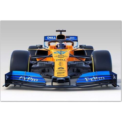 Formula1 McLaren MCL34 Racing Car Poster DIY Frame Canvas Painting Wall Art Pictures Print For Living Room Home Decor