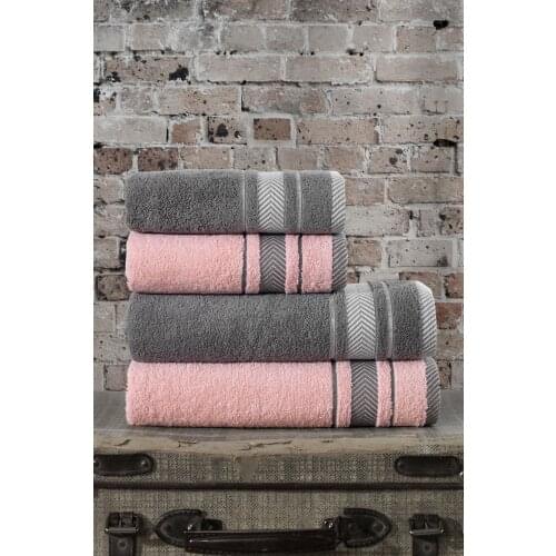 100 cotton 4'lü Towel Set cotton towel cotton hand towel for couples shower towel cotton towel