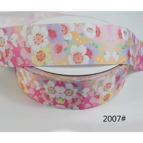 10yards/lot) 25mm/38mm Grosgrain Ribbons for Crafts Flowers Printed DIY Tape for Hairbow Card Gifts Wrapping Lace Ribbon