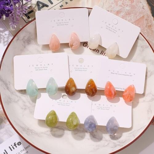 Vienkim Fashion Transparent Acrylic Earrings Set For Women Bohemian Colorful Drop Earrings Set 2021 Trend Brincos Female Jewelry