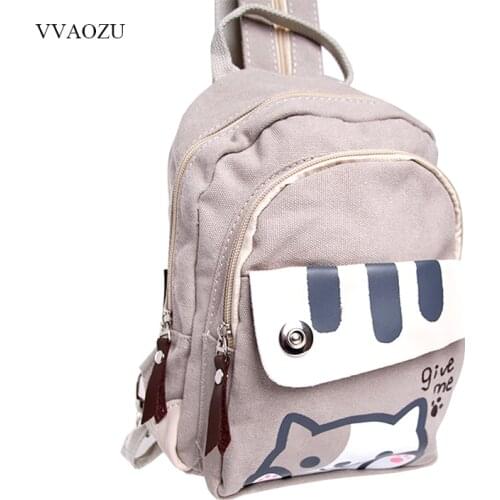 Free Shipping Cat Backyard Print Girls Lolita Shoulder Bag Adorable Student Backpack Cartoon Mini Chest Bag Rucksack