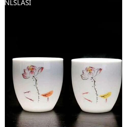 New hand-painted ceramic tea cup Office water cup Tea set tea cup Travel portable tea set Household drinking utensils WSHYUFEI