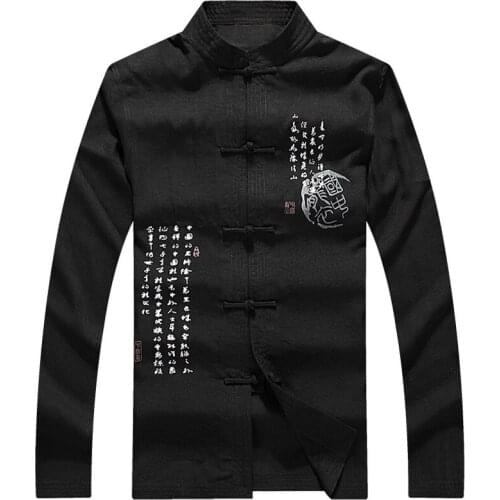 Brand New Arrival Chinese Traditional Mens Cotton Kung Fu Jackets Coats Outerwear M L XL XXL 3XL MTJ201501