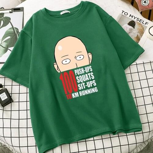 One Punch Man Women Vintage Tumblr Ulzzang T Shirts Camisetas De Mujer Tops Sleeve Tee Shirt Femme Roupas Femininas Vetement