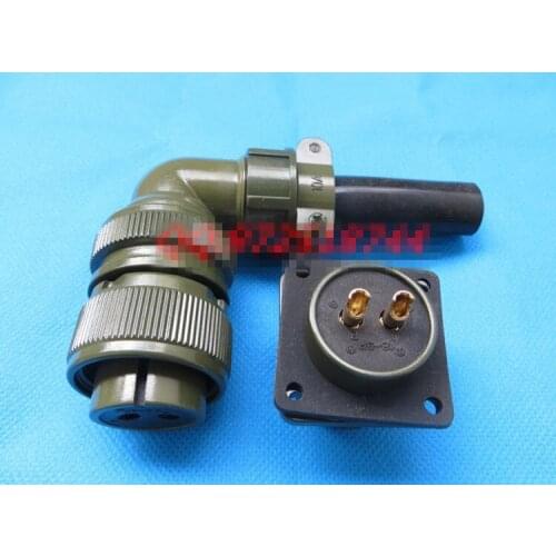Original new 100% 5015 MS3108A18-3S MS3102A18-3P 2 core American Standard aviationplug bent waterproof connector