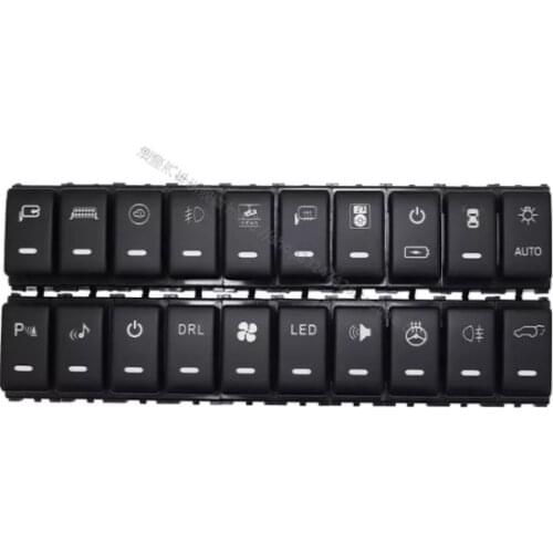 Front Fog Light LED DRL Heating Up Tail Gate Radar Parking Sensor Switch Button with wire for nissan Murano