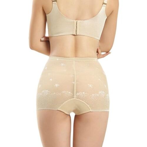 Thin Style Mid-rise Waist Trainer Butt Lift Hip Push up Slimming Tummy Control Seamless Sexy Mesh Briefs Woman Shape Panties