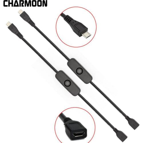For Raspberry PI Power USB Cable With ON/OFF Switch Power Control Toggle for Pi 3 Model B+/ B/2/Zero/w