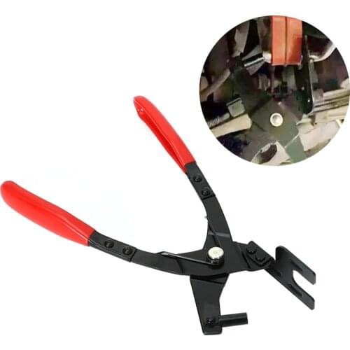 Car Exhaust Pipe Hanger Remover Plier Removal Stretcher Repair Carbon Steel Exhaust Hanger Rubber Blanket Removal Plier Tool