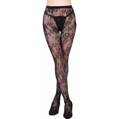 Women Soft Mesh Tights Sexy Elastic Garter Pantyhose Fishnet Pantihose Hollow Out Collant Femme Hosiery