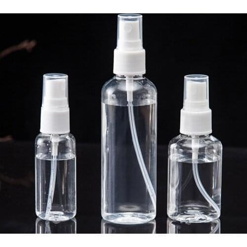 1PCS Transparent air spray bottle 30 ml / 50 ml / 75 ml / 100 ml plastic mini perfume atomizer can fill the container cosmetics