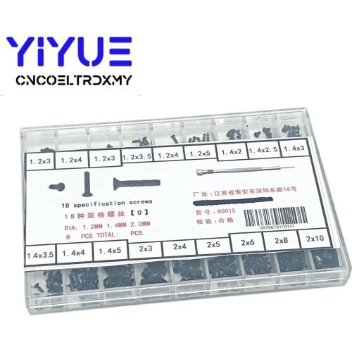 18 Types Mini screw DIY Kit Laptop Computer Assemble Repair Screw Fastener set