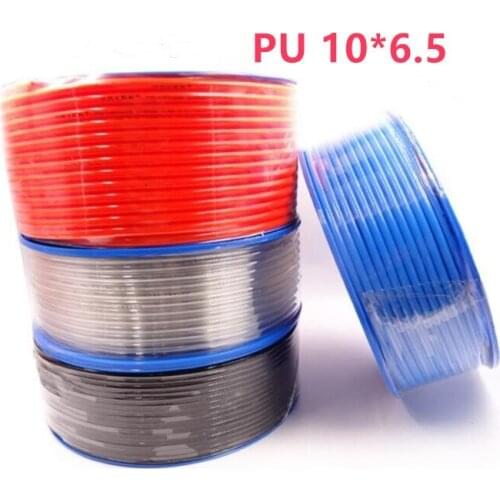 5 Meter Pneumatic Hose PU Tube OD 10MM ID 6.5MM Plastic Flexible Pipe PU10*6.5 Polyurethane Tubing