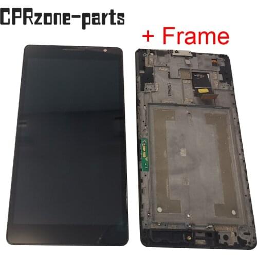 6.1" Black / White + Frame For Huawei Ascend Mate MT1-U06 LCD Display with Touch Screen Digitizer Sensor Panel Assembly