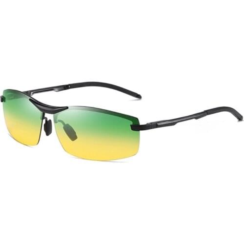 Anti-Glare HD-Lens Clear Night Vision Sunglasses Daytime Polarized Copper and Yellow Tint Night Driving Glasses for Men