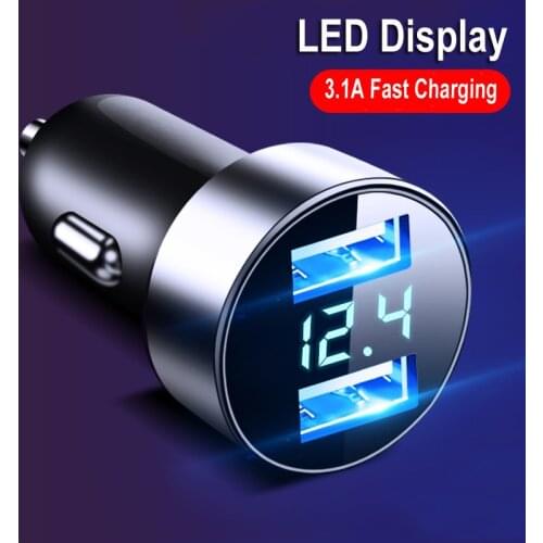 Car Charger For Samsung A32 A52 A72 A12 A42 5G Fast Charging 3.1A Dual USB Charger Phone Adapter For iPhone X XR XS 7 8 Xiaomi