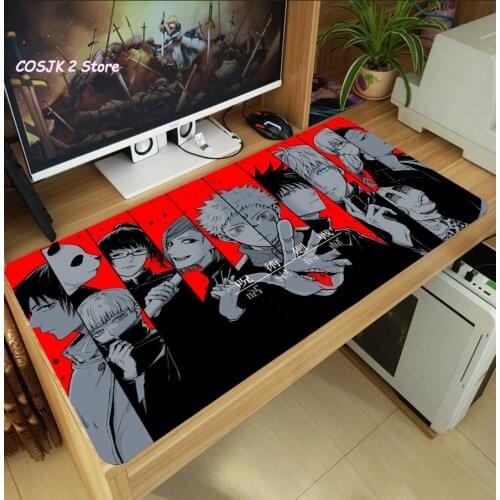Anime Jujutsu Kaisen Itadori Yuji Gojo Satoru Geto Suguru Large Mouse Pad Gaming Desk Keyboard Mat Anti-Slip Playmat Gift