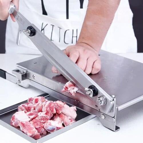 Household Meat Slicer Machine Meat Bone Cutting Machine Commercial Stainless Steel Chicken Duck Fish Lamb Chops Cutter