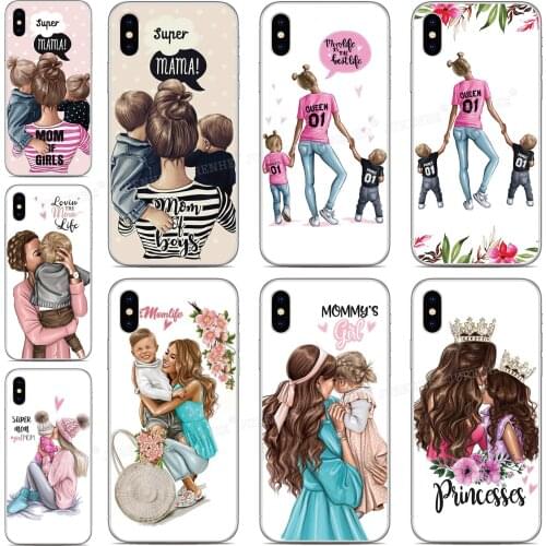 Mom Baby Girl Boy Phone Case For Asus Zenfone 7 Pro ZS671KS ZS670KS 6 5 5Z 4 Rog Phone 2 3 Max Pro M1 Plus M2 Shot Lite L1 Cover