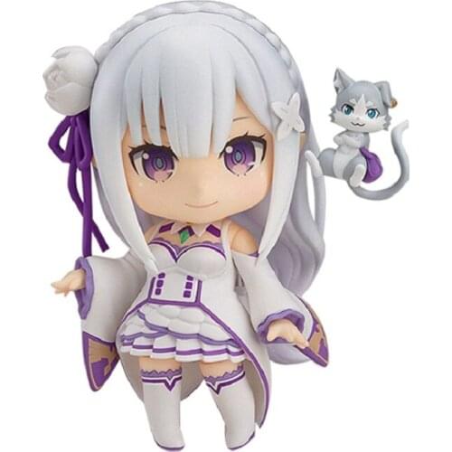 Emilia Re Zero Q Version Action Figure Re:life In A Different World From Zero Toy Japanese Anime Figures Action Model Toy