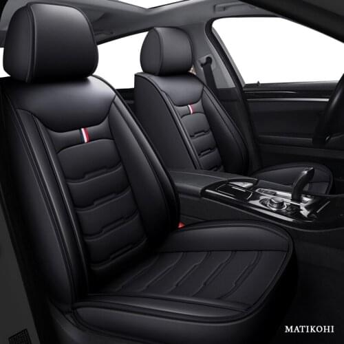 MATIKOHI leather car seat cover set For fiat linea bmw e60 e90 toyota rav4 mercedes w211 w204 car styling auto accessories