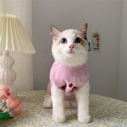 New Year Autumn Winter Sweater Warm Dog Cat Clothes Kitten Puppy Clothes Cute Hoodies Cute Pet Costume