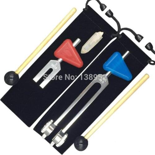 OM136.1 aluminum alloy tuning fork crystal 4096 body tuning fork 128HZ nervous system testing Chakra tuning forks