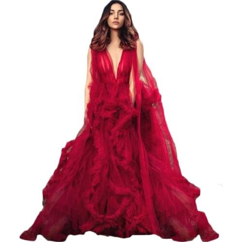 Pregnant Shawl Dresses Photo Robes Pajam Robe Sexy Deep V Neck Lace Tulle Gowns Custom Made Bathrobe Mesh Photo Shoot Gowns