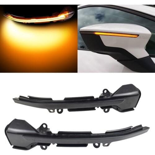 Sequential Side Mirror LED Dynamic Turn Signal Light For SEAT Leon III Mk3 5F 13-18 Ibiza KJ Mk5 V Arona 17-18 Indicator Blinker