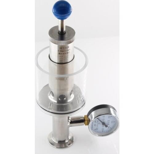 1.5" (OD 50.5mm) Straight-through air release valve,Fermenter exhaust valve,SUS304 Sanitary water seal pressure relief valve