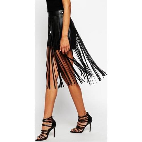 Sexy Boho PU Leather Tassel Belly Chain Biniki Body Jewelry Charm Waist Chain For Women Ladies