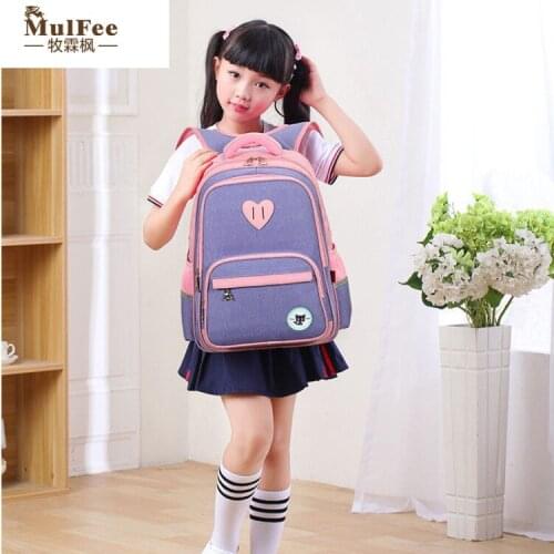 Protection spine school bag girl 1-3 grade boy 4-6 grade super light boy girl backpack