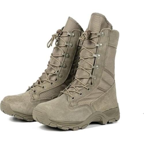 New High-help Army Boots Men and Boots Special Forces Combat Boots Desert Tactical Ground Combat Boots Climbing Shoes Men