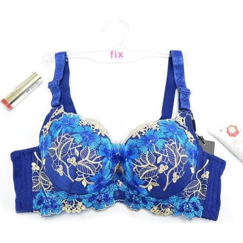 YANDW 6 Colors A B C D 70 75 80 85 bras Floral sexy push up women bra embroidery underwear lingerie cotton Elegant Quality