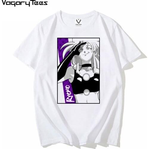 Japan Anime Ryoko tenchi Tshirt Men Women Ryoko Hakubi Tenchi Printed Streetwear Hip Hop Tshirt Sports Casual Unisex Tops