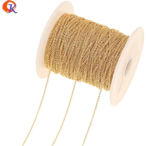 Cordial Design 5M/Lot Jewelry Accessories/Gold Chains/Earrings Findings/Genuine Gold Plating/Hand Made/DIY/Necklace Thin Chain