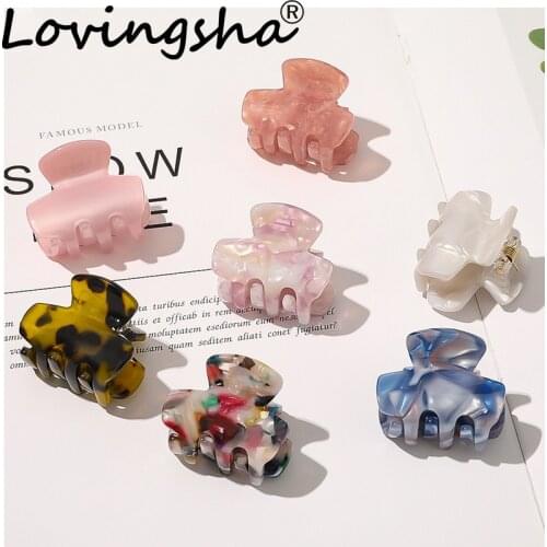 LOVINGSHA Hair Accessories Women Hair Claws Ladies Hair Crab Clamps Ponytail Hair Female Girl Holder Rope FC203