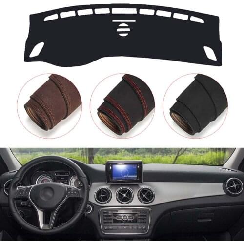 Console Dashboard Suede Mat Protector Sunshield Cover Fit For Mercedes Benz GLA CLA 2013-2017