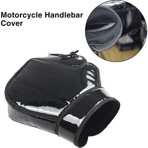 Winter Motorcycle Handlebar Gloves Thermal Windproof Waterproof Warm Motorbike Handle Bar Hand Cover Muffs For Winter