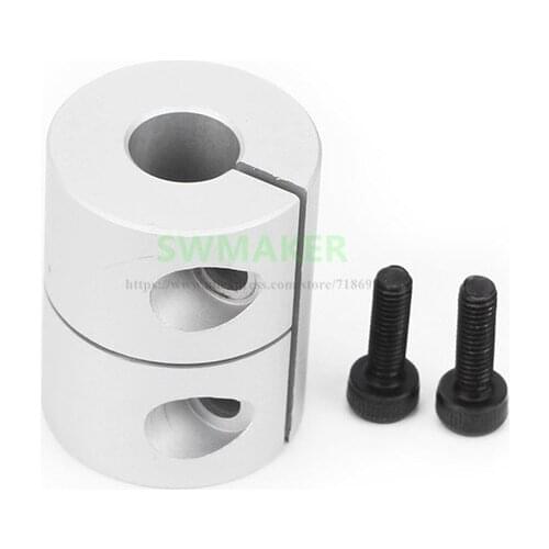 1pcs 5x8mm Aluminum alloy rigid coupling for Reprap Creality Ender-3 Ender-3S or other 3D printer 5mm To 8mm Router Connector