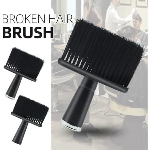 1Pc Soft Neck Duster Brush Soft Lightweight Touch Plastic Handle Salon Cutting Hairdressier Barber Accessory Styling Tool