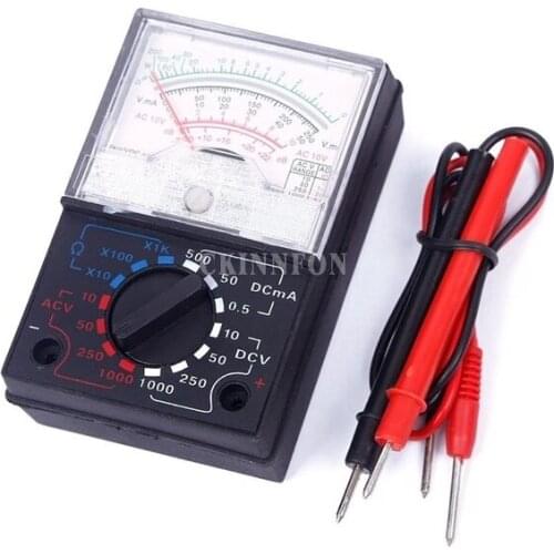 200Pcs/Lot MF-110A MINI Electric AC/DC OHM Voltmeter Ammeter Multimeters 1K Resistance Analog Kitchen Tool