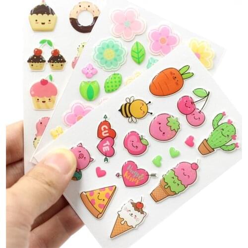 KSCRAFT 3pc Cartoon Sugar Sprinkles Self- adhesive Enamel Dots Resin Sticker for Scrapbooking/ DIY Craft/ Card Making Decoration