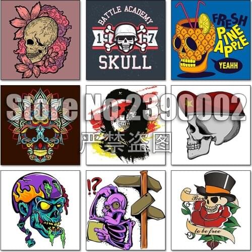 5d Diy Diamond Painting Cross Stitch Diamond Embroidery Cute skull Mosaic Wall Stickers Full Square Gifts Home Decor Posters